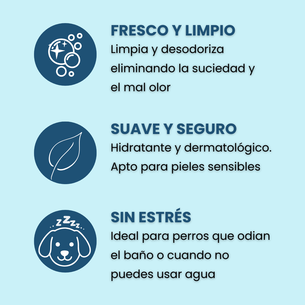 CHAMPÚ EN SECO PARA PERROS - SIN ACLARADO, SIN AGUA - LAVA A TU PERRO RÁPIDO Y SIN ESTRÉS